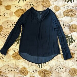 Simply Vera Vera Wang Midnight Blue Blouse